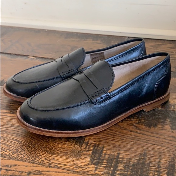 J Crew Ryan Penny Loafers In Leather 